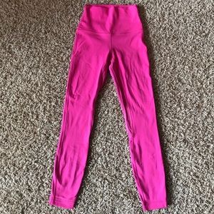 *NWOT* lululemon SONIC PINK align leggings 25”